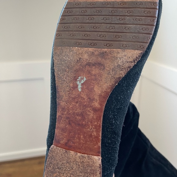 Ugg Australia 1948 Highkoo Black suede slouchy boots Size 10 - Picture 6 of 8